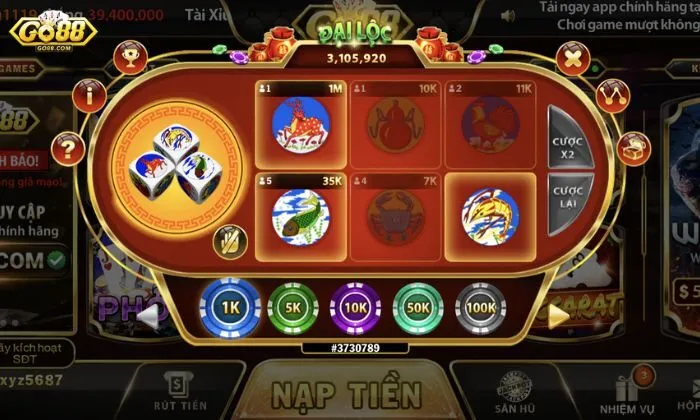 Bầu Cua Mini Go88 Chia sẻ thông tin bầu cua tại Go88 sẽ bao gồm những gì