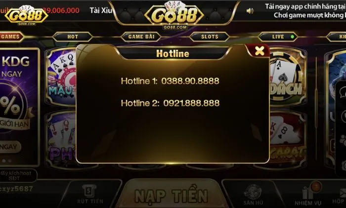 Bầu Cua Mini Go88 Hệ thống CSKH tại Go88 rất chuyên nghiệp