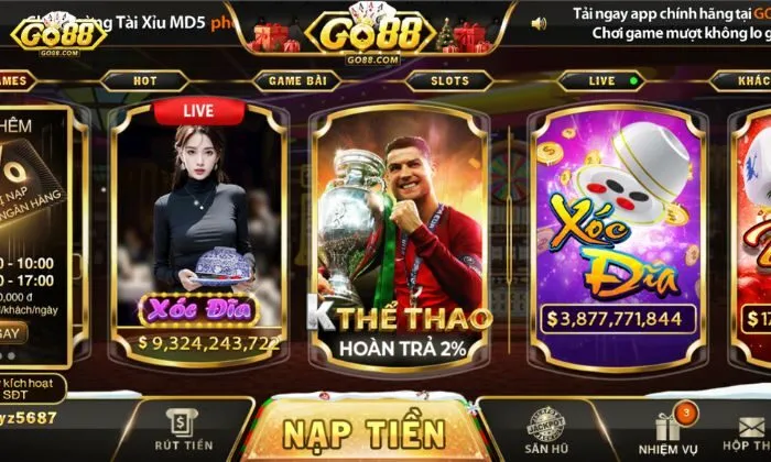 K thể thao Go88 - sân chơi hấp dẫn